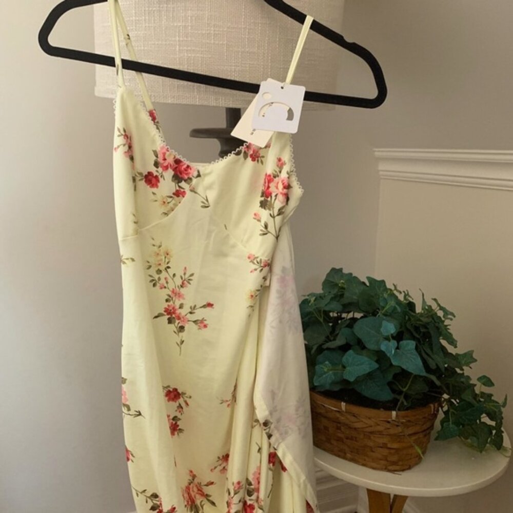 COMMENSE silk-style dress small